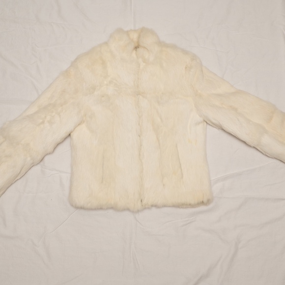 Reversible Seduction Rabbit Fur Coat - Picture 1 of 5